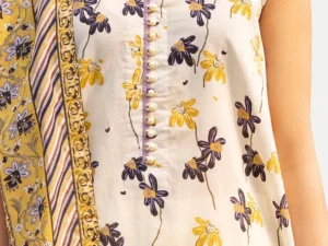 CL-52455 – 3 Piece Unstitched Printed Lawn Suit - Image 4