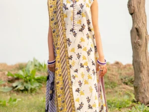 CL-52455 – 3 Piece Unstitched Printed Lawn Suit - Image 1