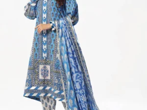 CL-52506 – 3 Piece Unstitched Printed Lawn Suit with Printed Lawn Dupatta - Image 5