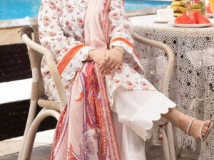 CL-52667 – 3-Piece Unstitched Printed Lawn Suit - Image 3