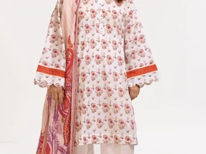 CL-52667 – 3-Piece Unstitched Printed Lawn Suit - Image 1