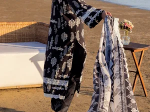 B-52002 – 3 Piece Unstitched Printed Lawn Suit - Image 6