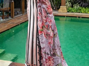 PC-52004 – 3 Piece Unstitched Printed Lawn Suit with Paper Cotton Dupatta - Image 2