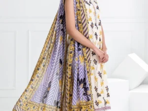 CL-52505 – 3 Piece Unstitched Printed Lawn Suit with Printed Lawn Dupatta - Image 2