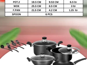 Calix Gift Pack – Premium Cookware with Glass Lid - Image 1